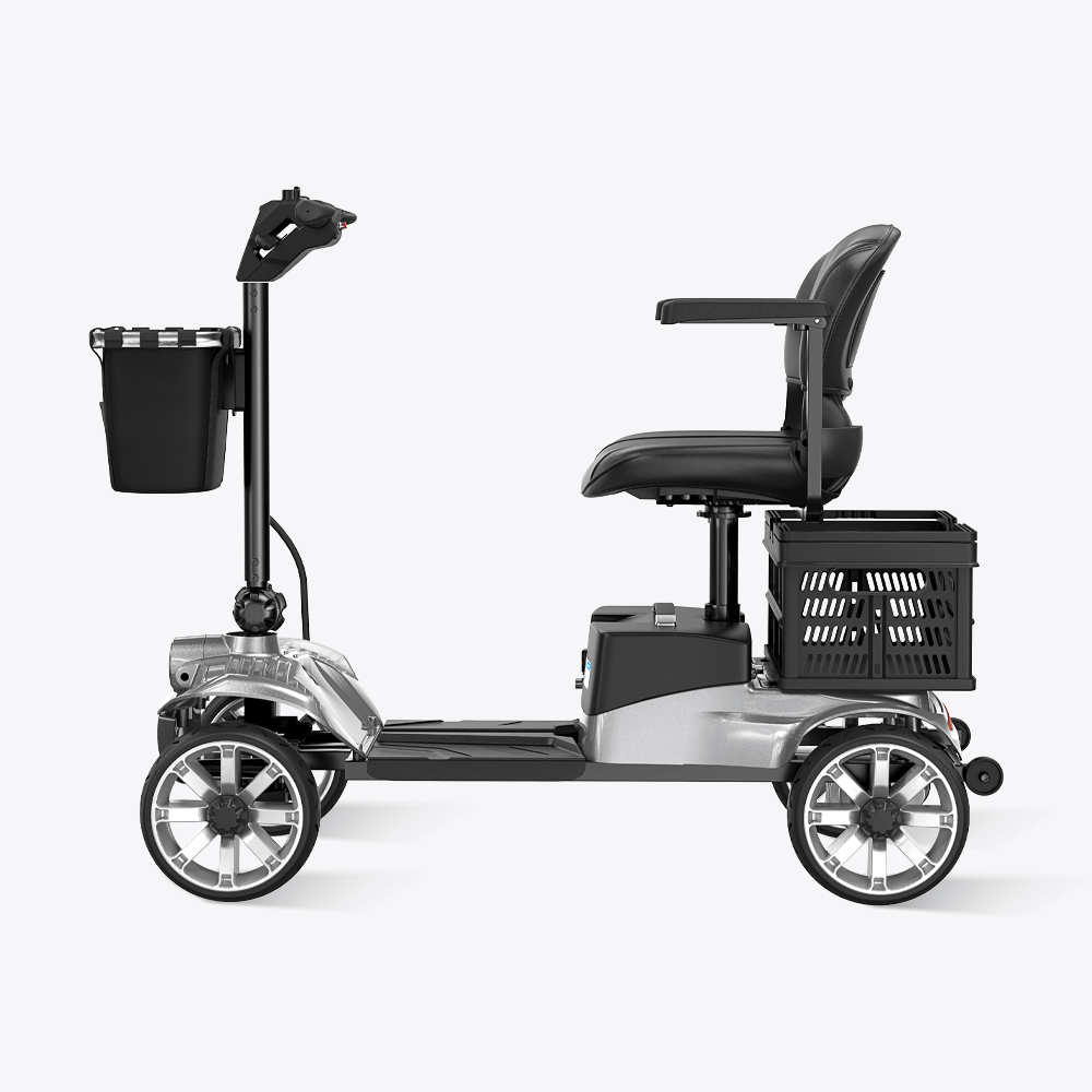 VOCIC D35 Folding Electric Mobility Scooter with Shopping Cart