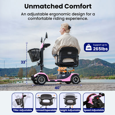 VOCIC D41 Explorer-Swift Upgrade Lightweight Mobility Scooter