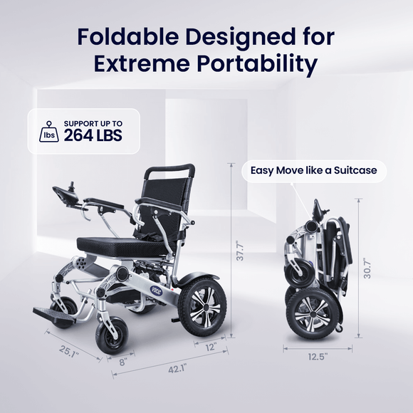 Electric Wheelchair Lightweight | Folding Power Wheelchair – VOCIC.com