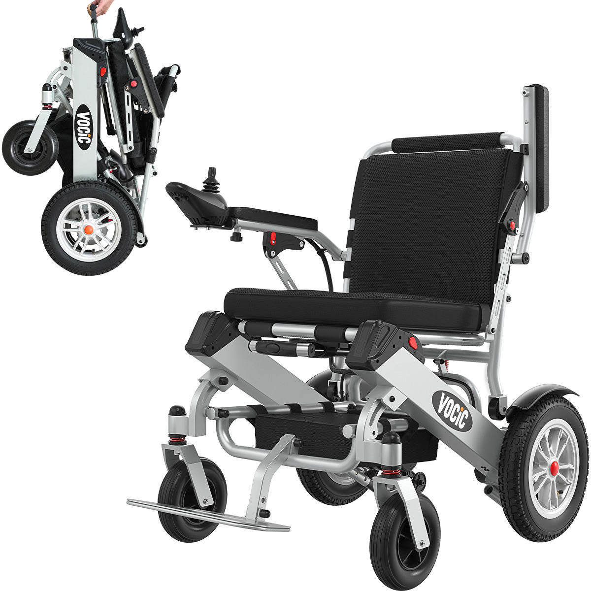 Used VOCIC V62 Foldable Dual-batteries Power Wheelchair