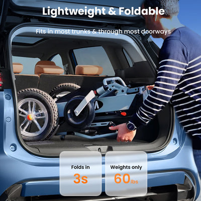 Used VOCIC V62 Foldable Dual-batteries Power Wheelchair