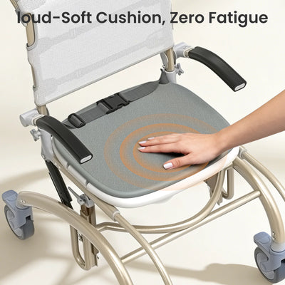 VOCIC Reclining Shower Chair with Wheels