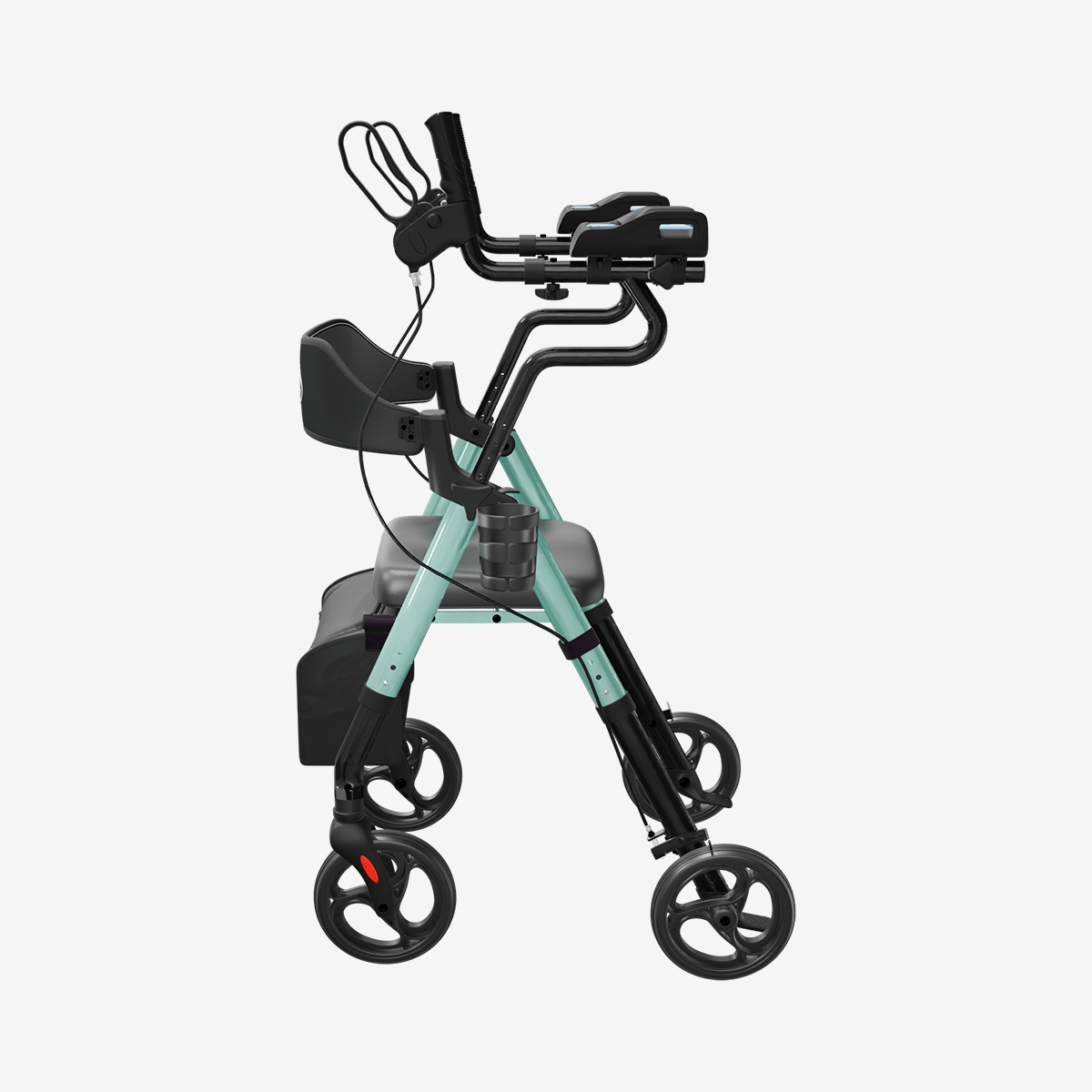 Walker With Seat |Upright Foldable Rollator Walker – VOCIC.com