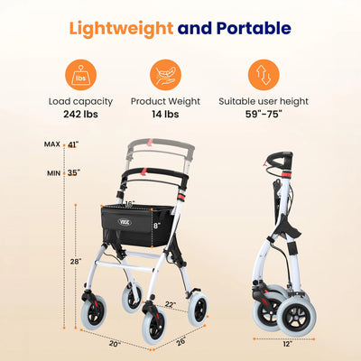 VOCIC Z32 Narrow Walkers for Small Spaces