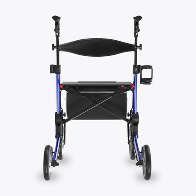 VOCIC 9.5" Wheels Ultralight Walker for Seniors with Seat, Z36