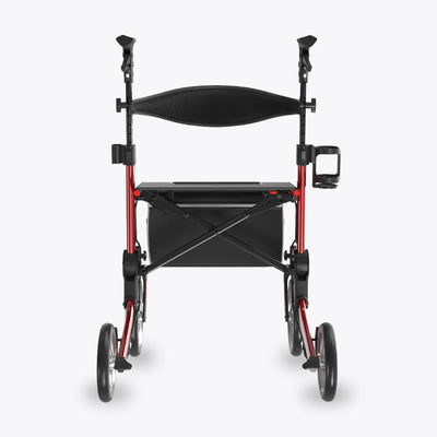 VOCIC 9.5" Wheels Ultralight Walker for Seniors with Seat, Z36