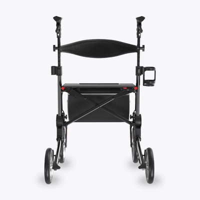 VOCIC 9.5" Wheels Ultralight Walker for Seniors with Seat, Z36