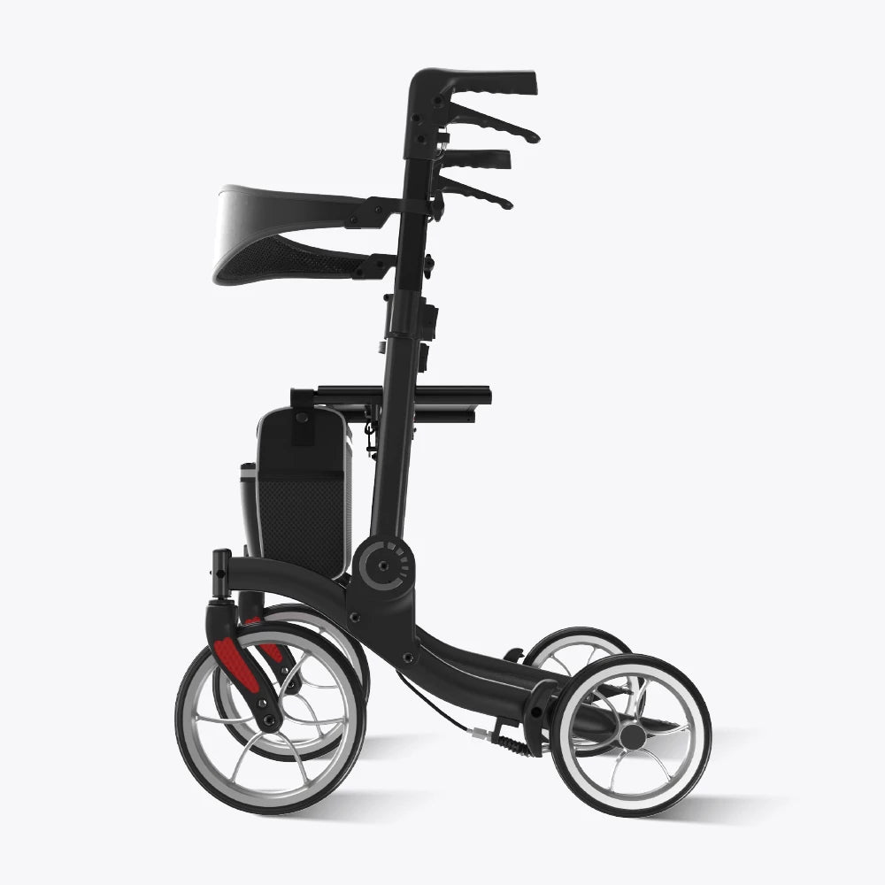 VOCIC 9.5" Wheels Ultralight Walker for Seniors with Seat, Z36