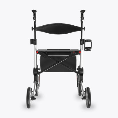 VOCIC 9.5" Wheels Ultralight Walker for Seniors with Seat, Z36