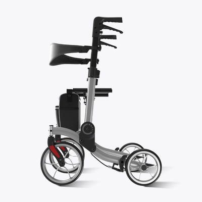 VOCIC 9.5" Wheels Ultralight Walker for Seniors with Seat, Z36