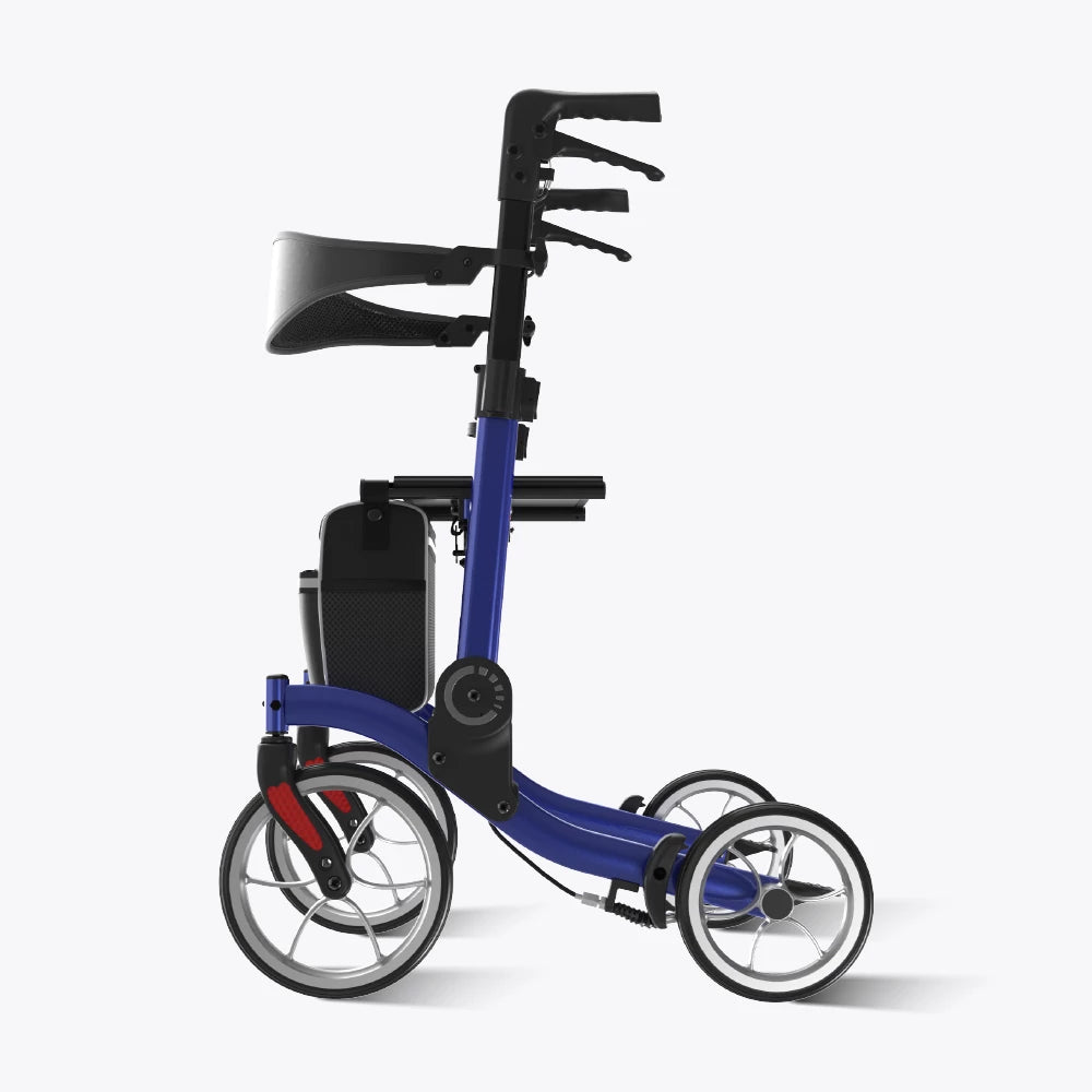 VOCIC 9.5" Wheels Ultralight Walker for Seniors with Seat, Z36