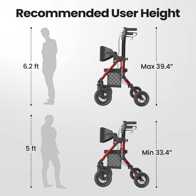 Used VOCIC Z51 Shift Combo 2 In 1 Rollator Walker