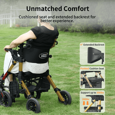 Used VOCIC Z51 Shift Combo 2 In 1 Rollator Walker