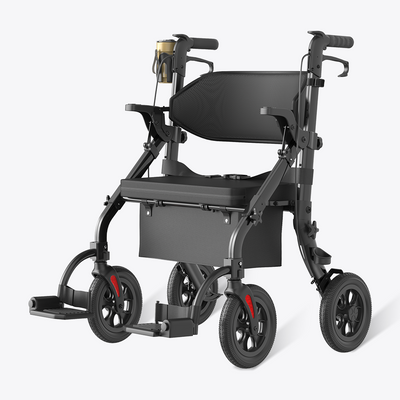 VOCIC Z59 2 in 1 Heavy Duty Walker Wheelchair Combo