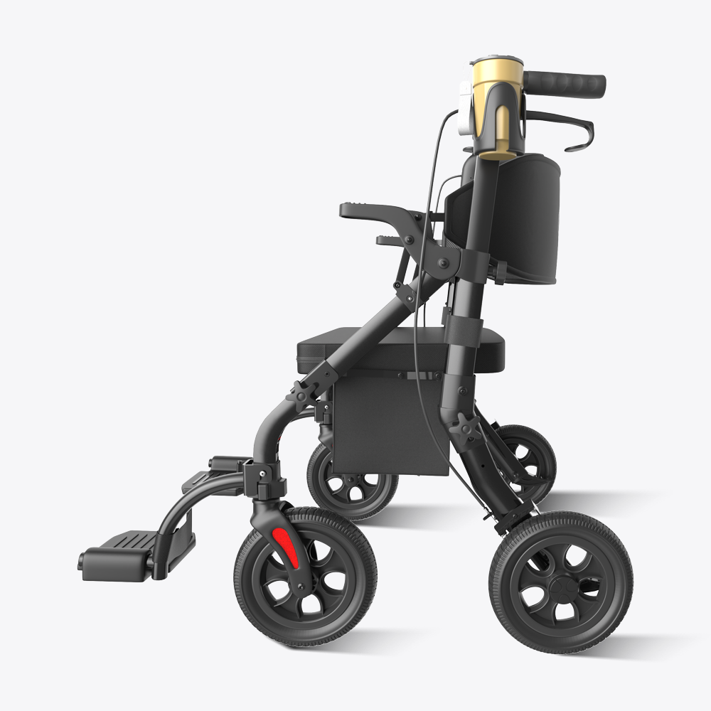 VOCIC Z59 2 in 1 Heavy Duty Walker Wheelchair Combo