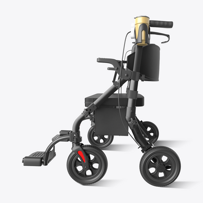 VOCIC Z59 2 in 1 Heavy Duty Walker Wheelchair Combo