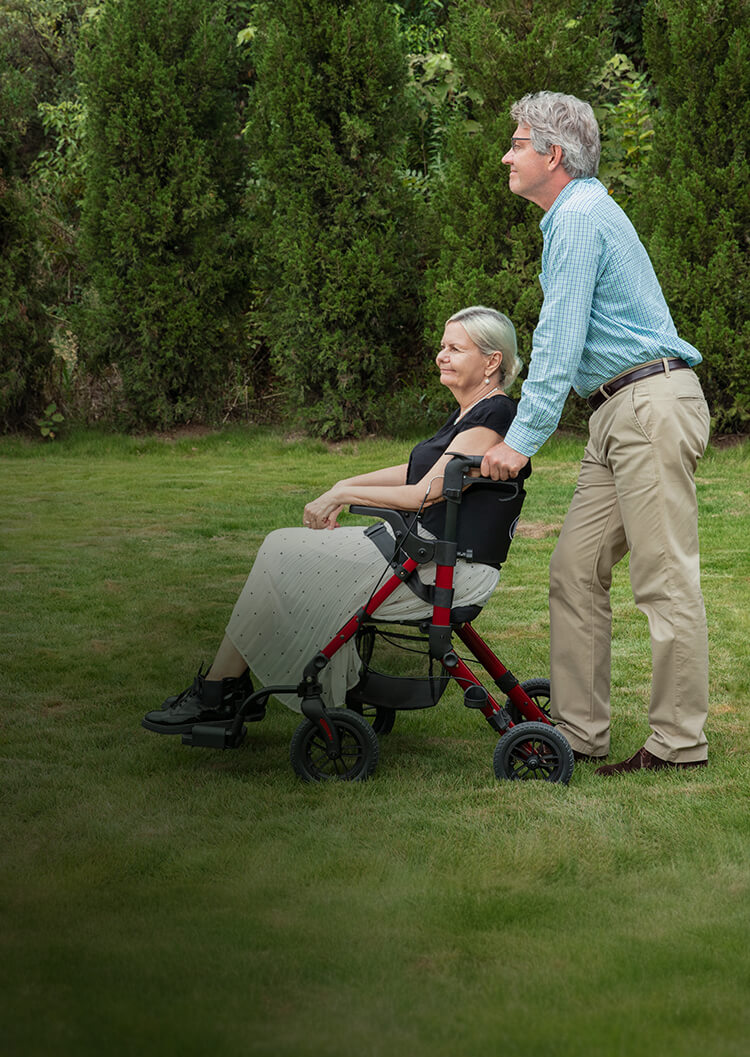 Rollator Transport Chair Combo Transfer Chair