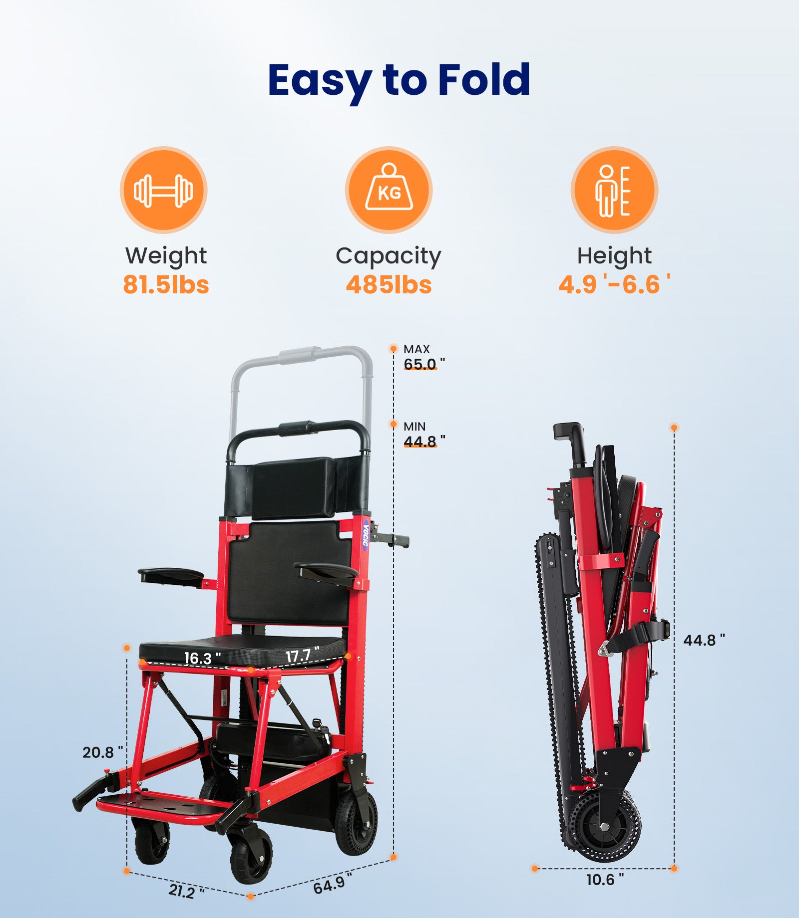 VOCIC AY04 Electric Stair Climber Chair
